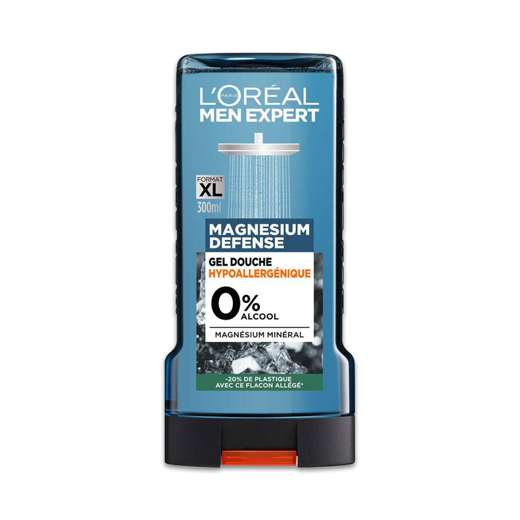 L’ORÉAL MEN EXPERT – MAGNESIUM DEFENSE GEL DOUCHE HYPOALLERGÉNIQUE 0%