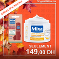 Offre Mixa Automne – Baume Lèvres Rouge Cerise + Crème Niacinamide