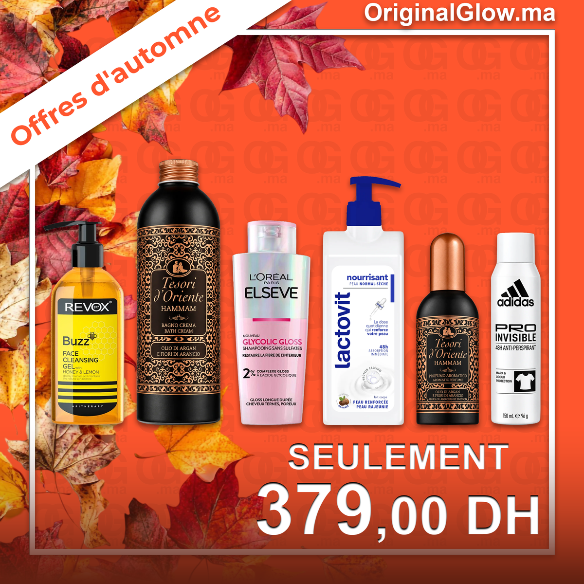 Pack Beauté Automne 6 Produits – REVOX, Elseve, Lactovit & Tesori d’Oriente
