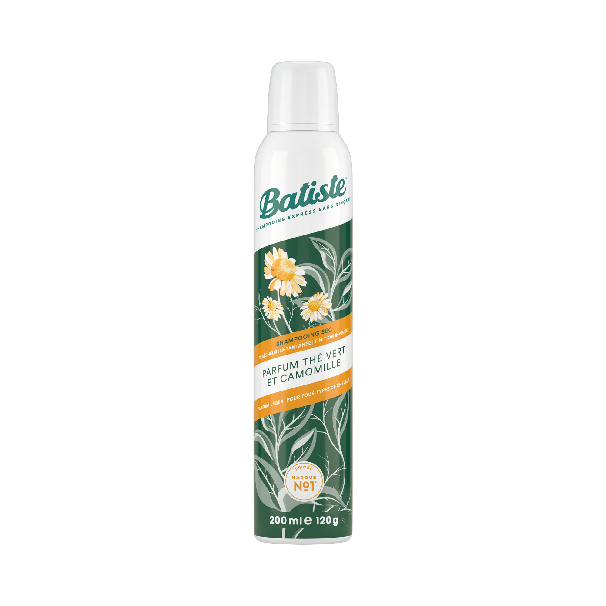 Batiste – Shampooing Sec Thé Vert & Camomille (200 ml)
