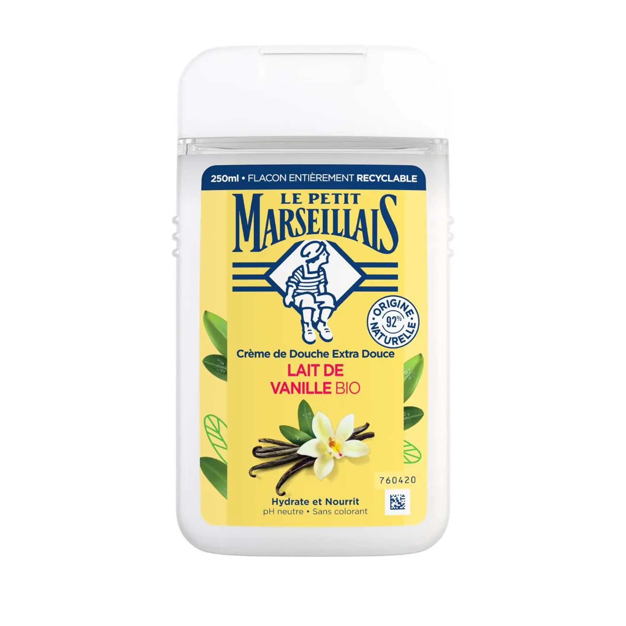 Le Petit Marseillais Crème de Douche Extra Douce Lait De Vanille BIO – 250ml