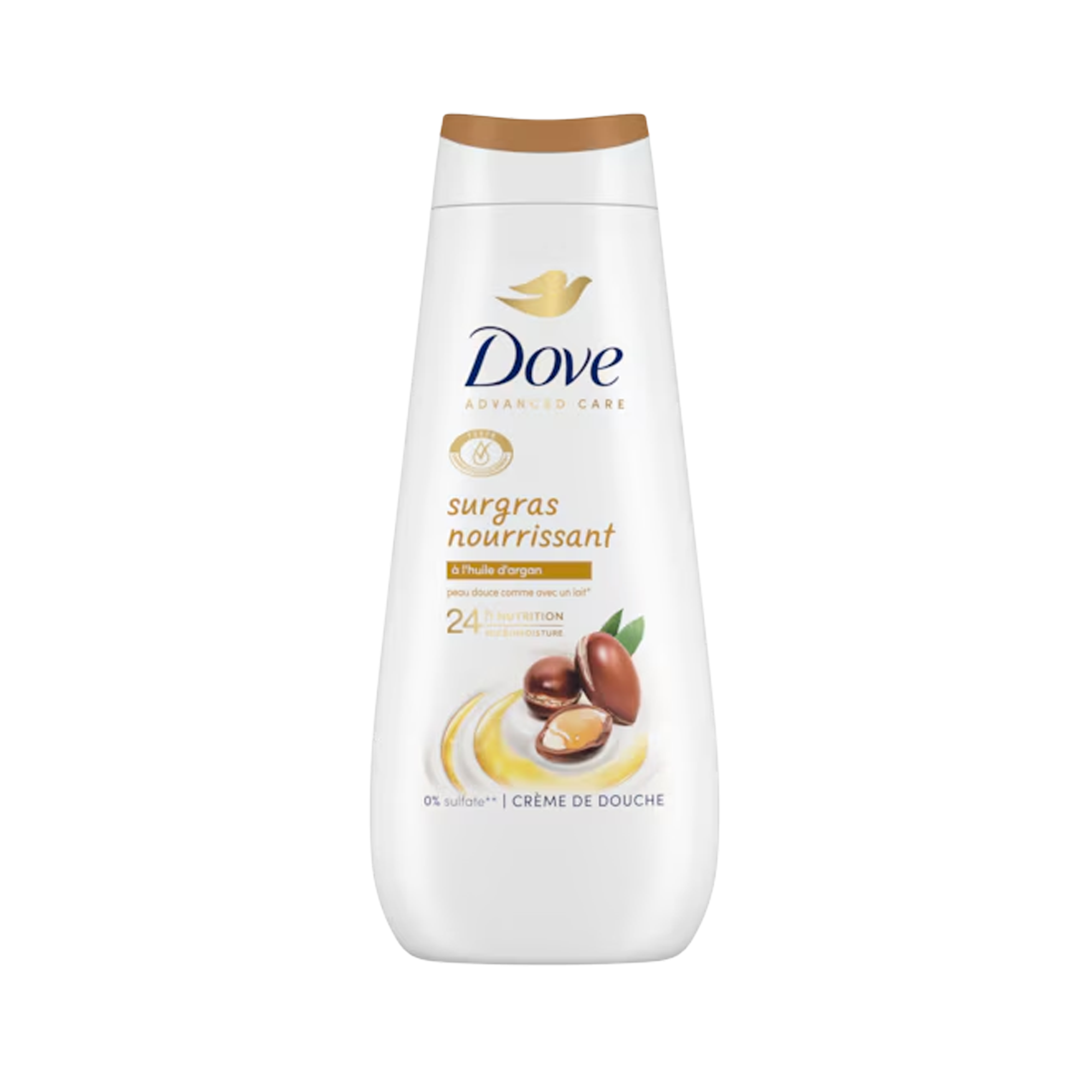 Dove Advanced Care Crème de Douche Surgras Nourrissant Huile d'Argan 400ml