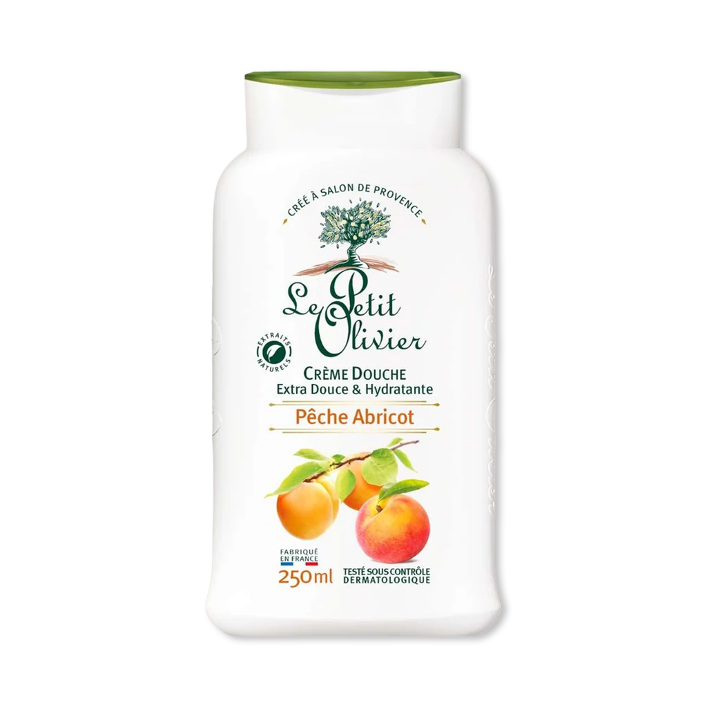 Le Petit Olivier – Crème Douche Extra Douce & Hydratante Pêche & Abricot (250 ml)