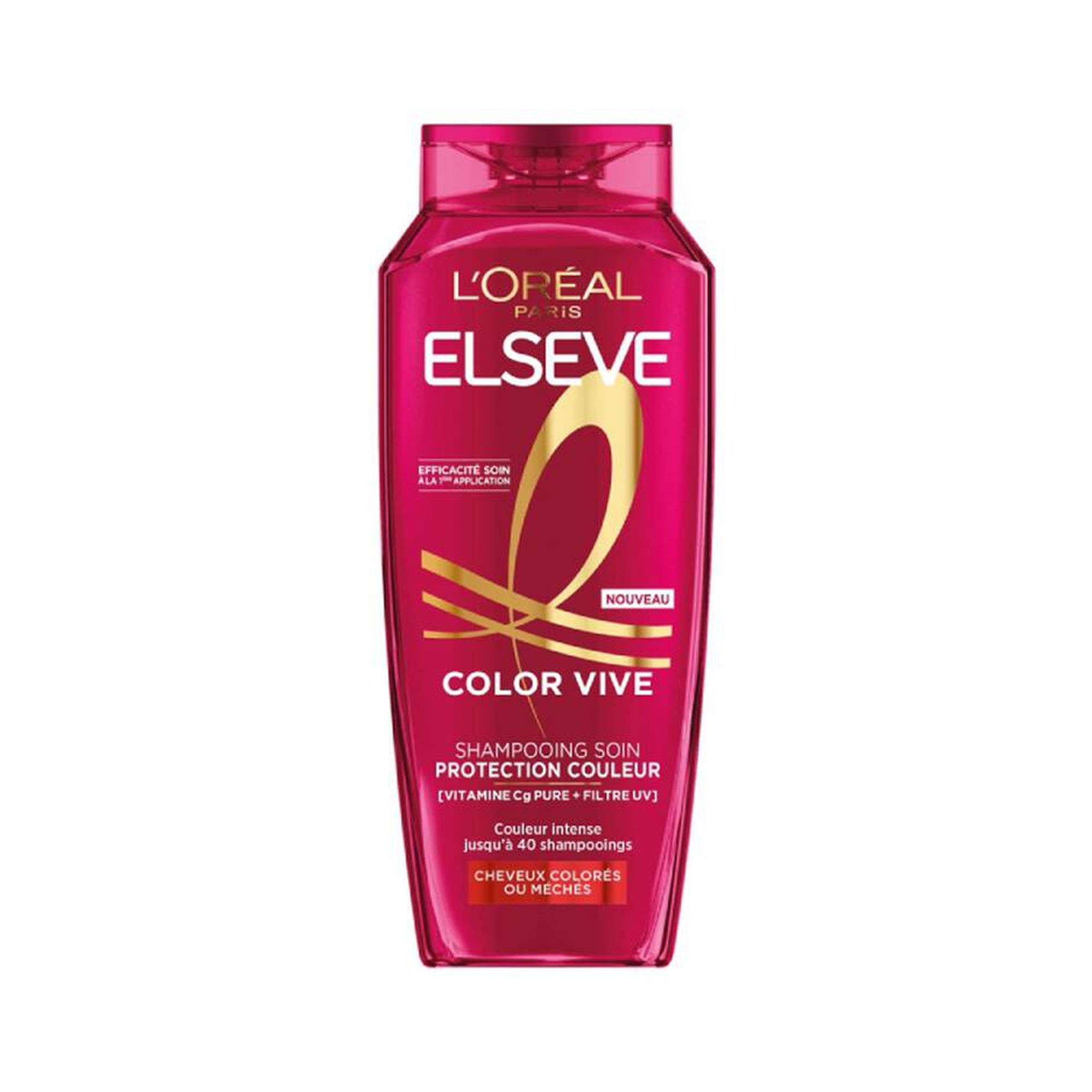 Elseve Color Vive Shampooing Protection Couleur enrichi en Vitamine Cg Pure et Filtre UV