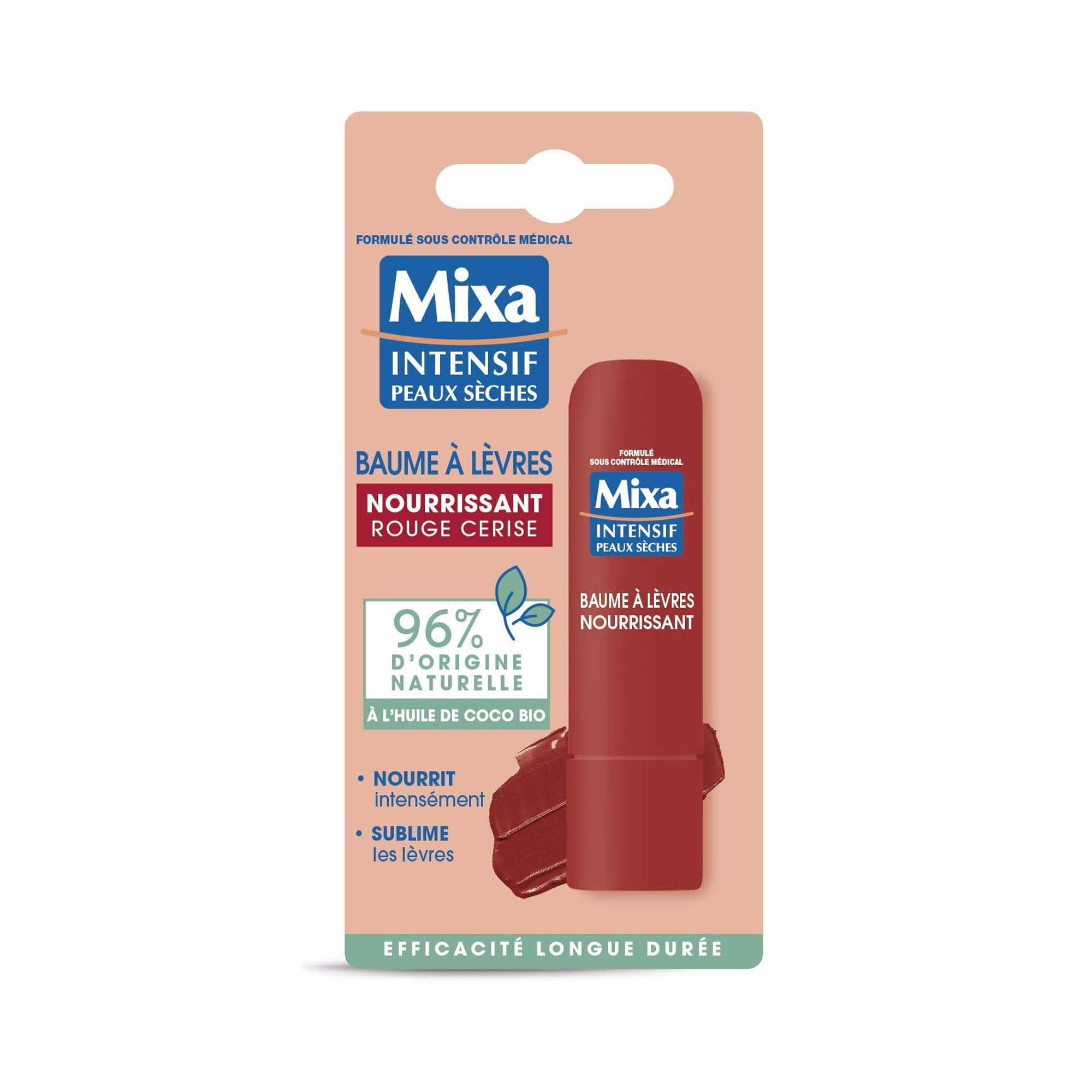Mixa Baume à Lèvres Naturel Rouge Cerise (4,7 g)