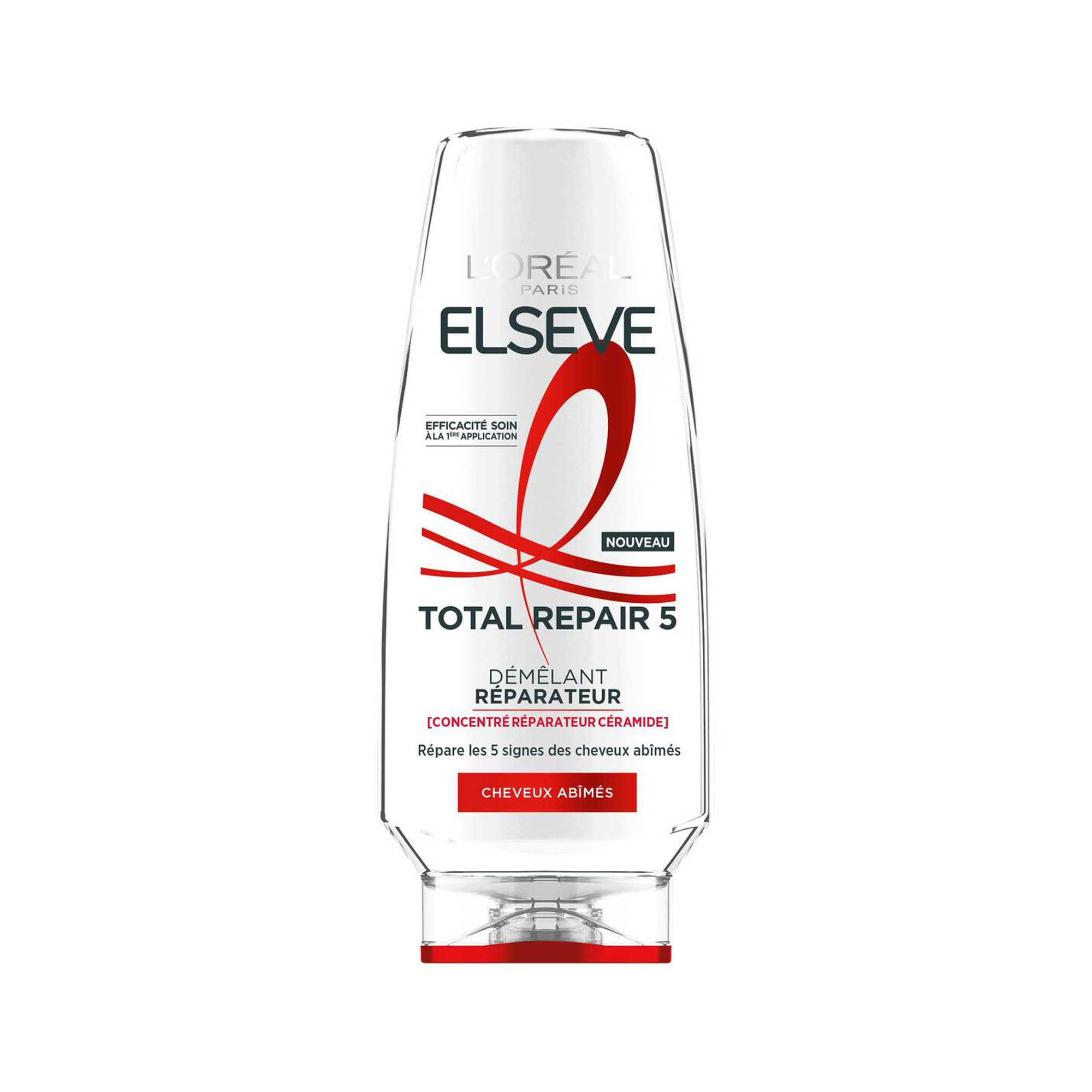 Elseve Total Repair 5 Après-Shampooing Démêlant Réparateur enrichi en Concentré Réparateur Céramide