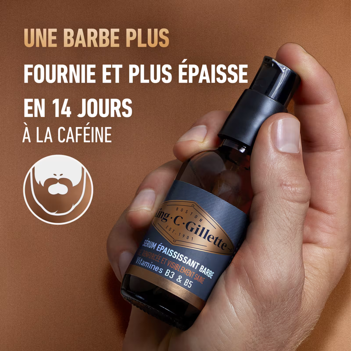 KING C. GILLETTE – SÉRUM ÉPAISSISSANT BARBE 50 ML