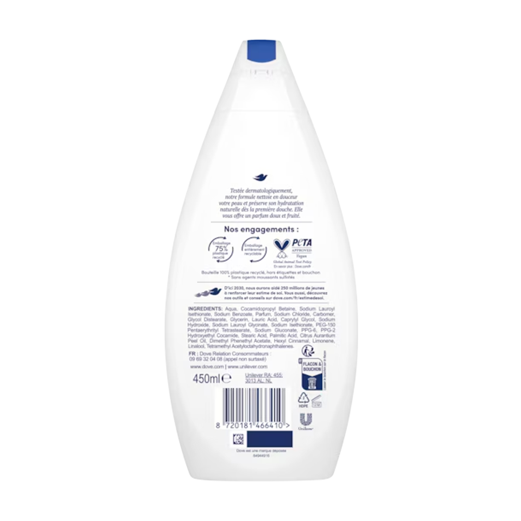 Dove Gel Douche Hydratant 450ml