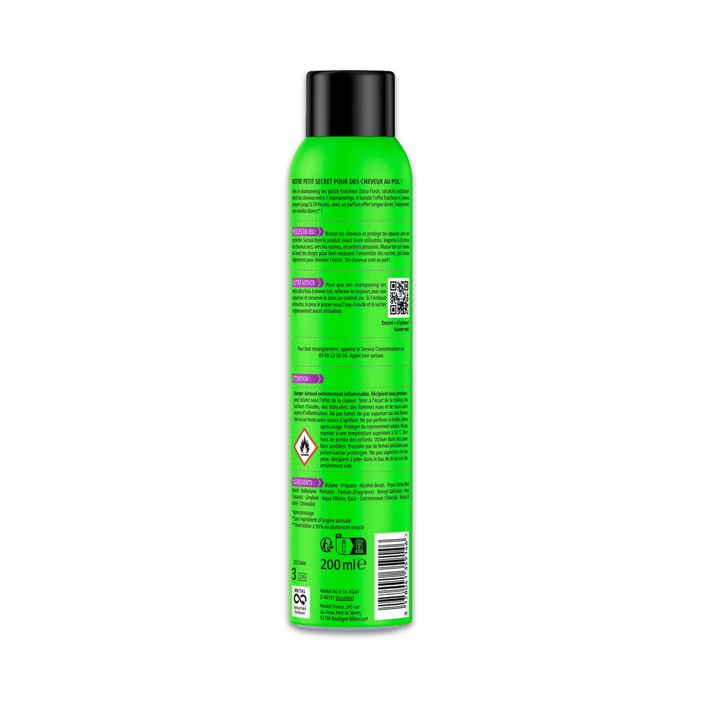 got2b Shampooing Sec Fraîcheur Extra – Cheveux Frais & Propres Instantanément