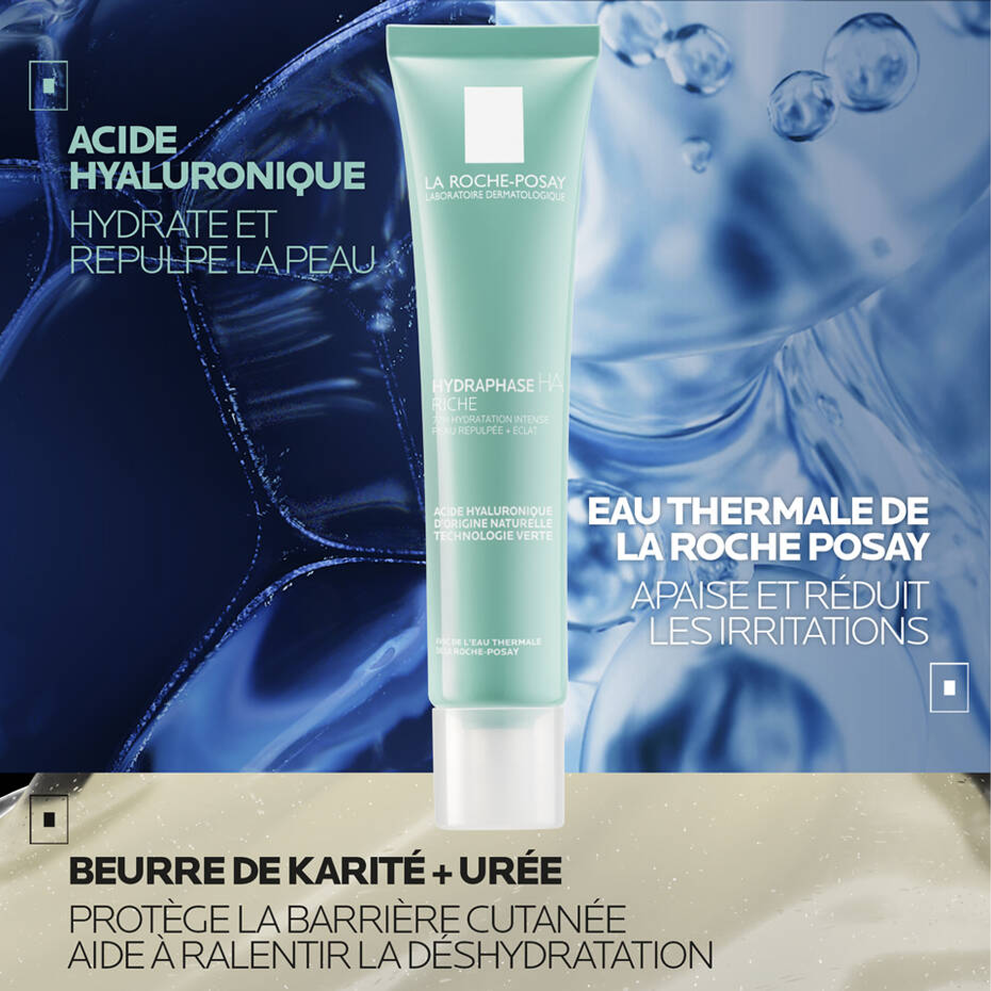 La Roche-Posay – Hydraphase HA Riche Crème Hydratante (50 ml)