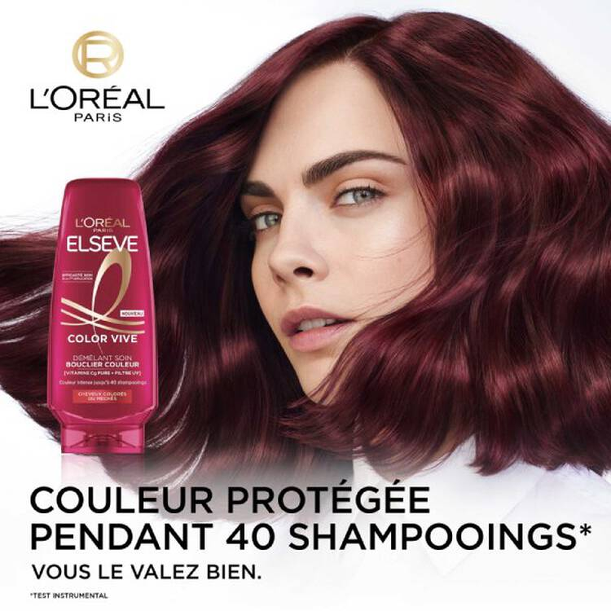 Elseve Color Vive Après-Shampooing Bouclier Couleur enrichi en Vitamine Cg Pure et Filtre UV
