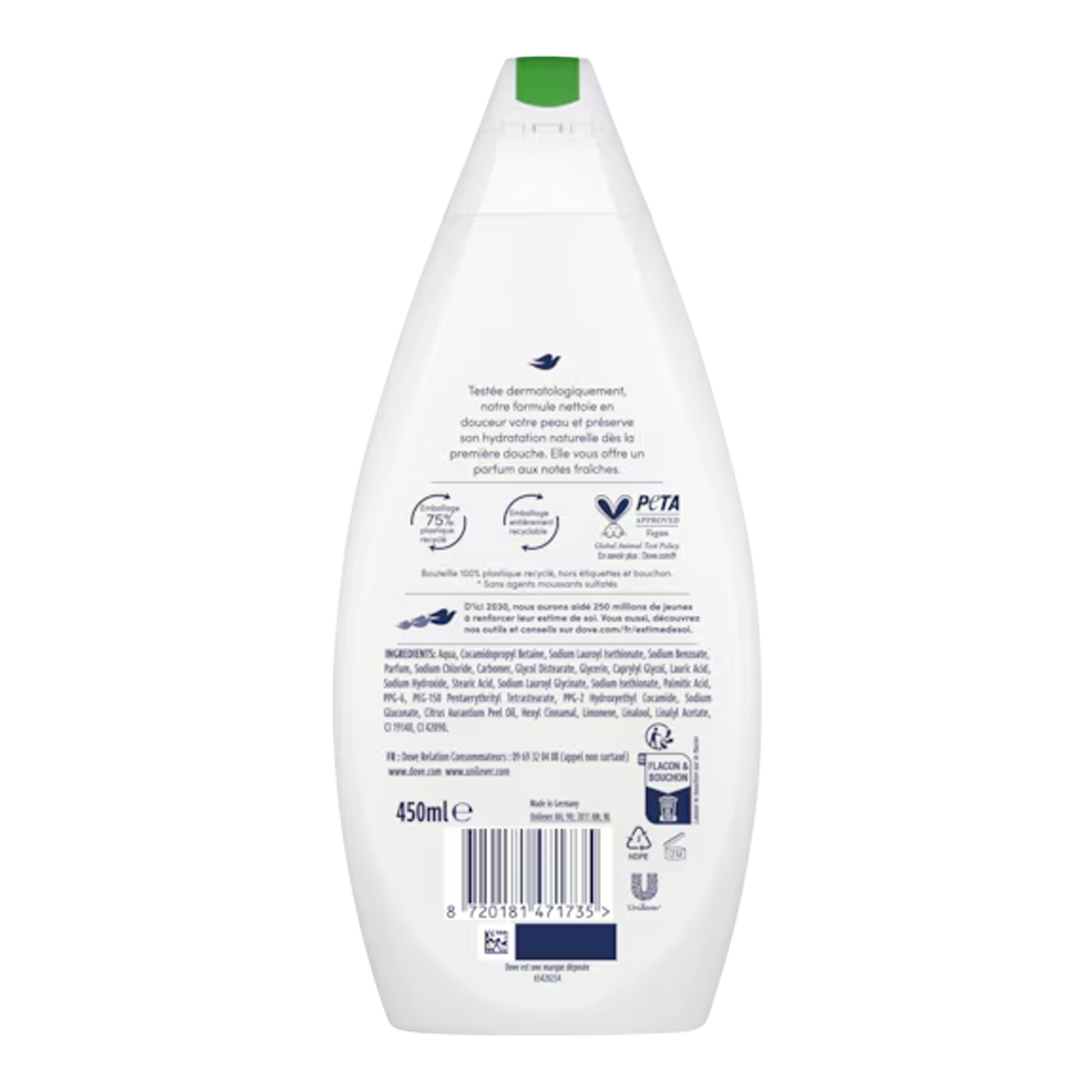 Dove Gel Douche Fraîcheur 450ml