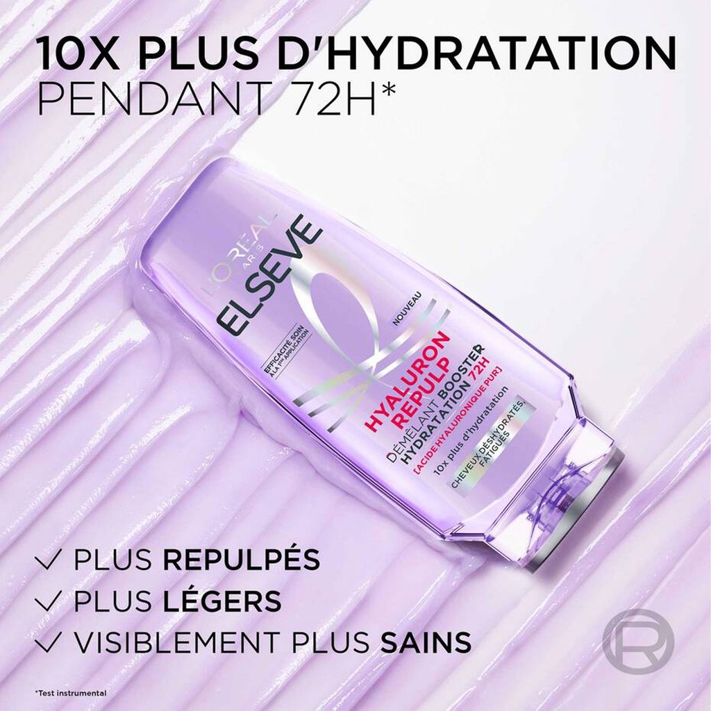 L'Oréal Paris – Elseve Hyaluron Repulp Démêlant Booster Hydratation 72H (200 ml)
