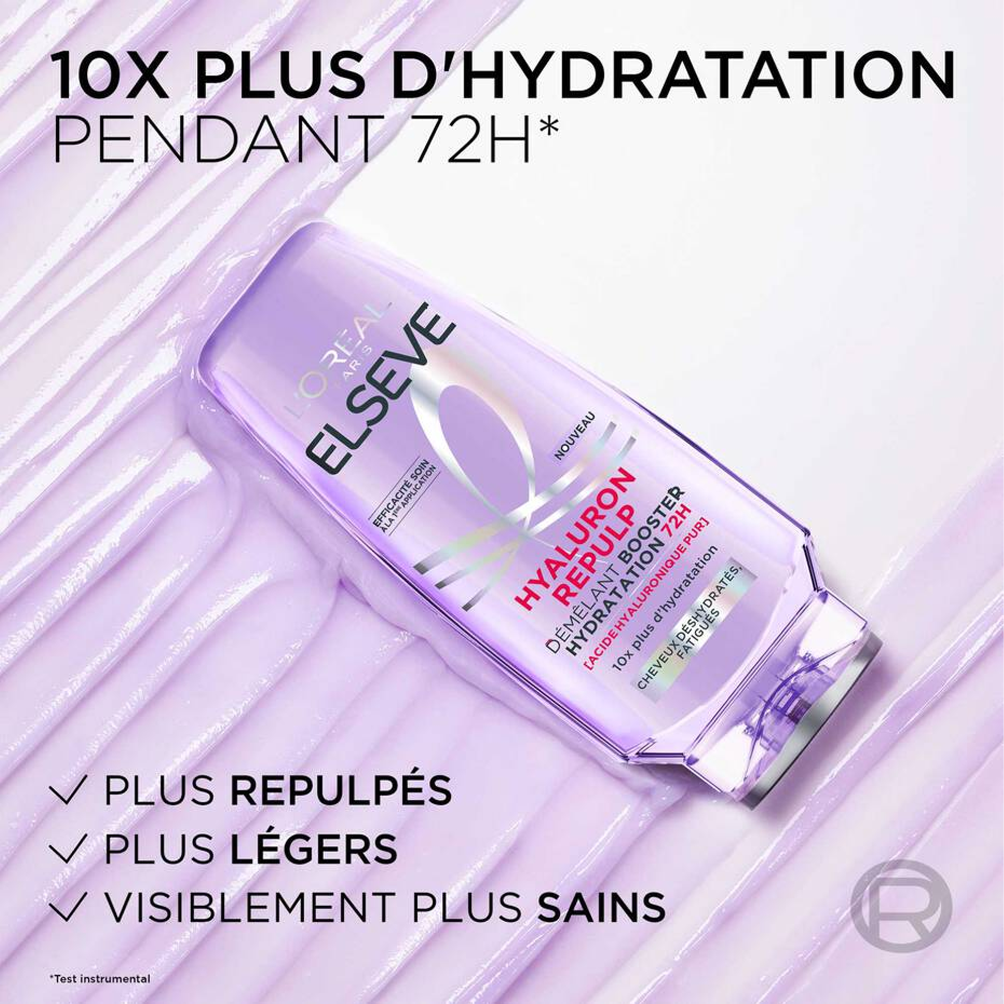 L'Oréal Paris – Elseve Hyaluron Repulp Démêlant Booster Hydratation 72H (200 ml)
