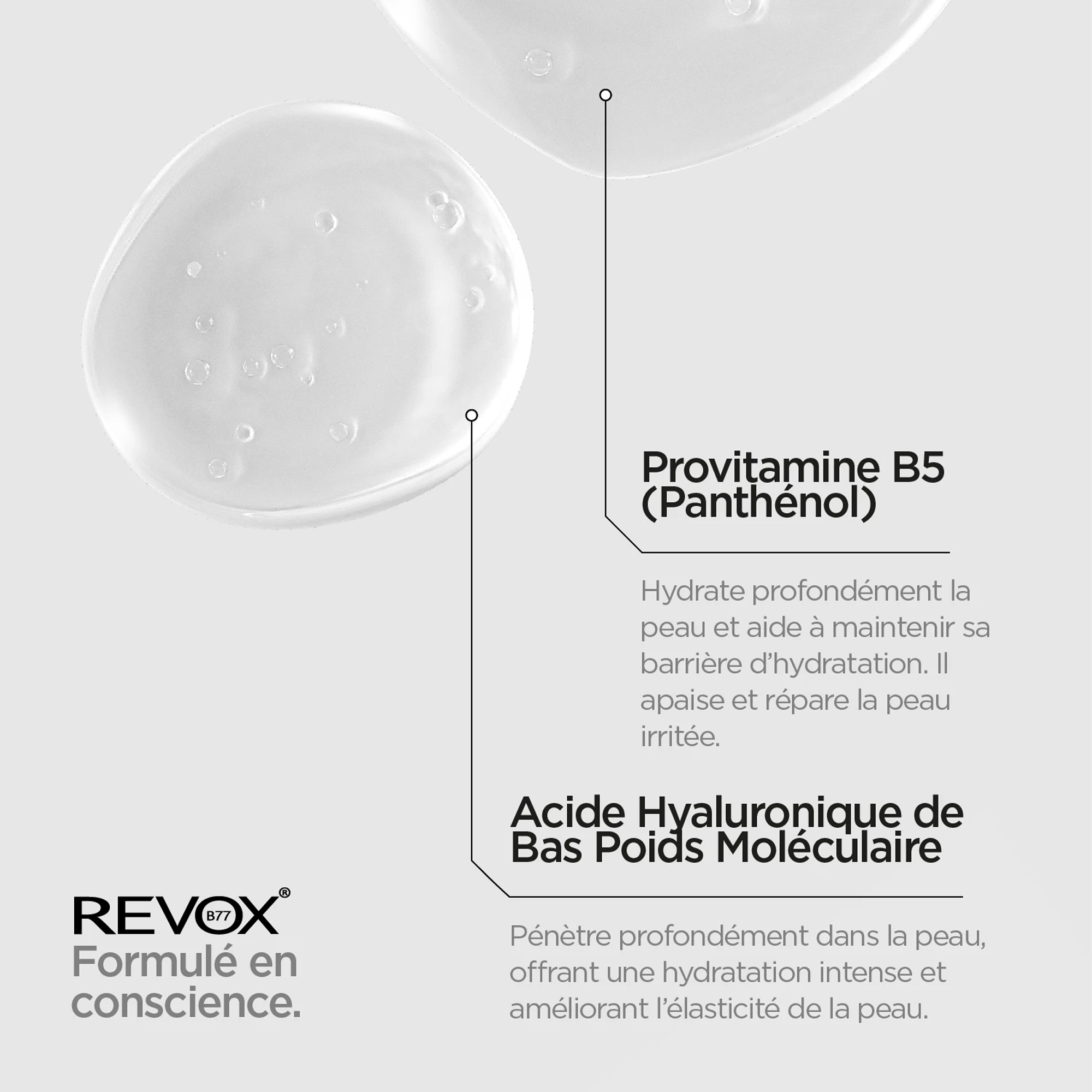 REVOX B77 JUST Hyaluronic Acid 5% – Sérum Hydratant & Repulpant