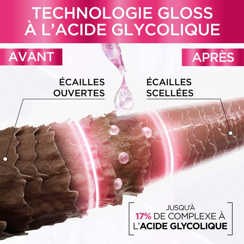 Elseve Glycolic Gloss Sérum Gloss Sans Rinçage