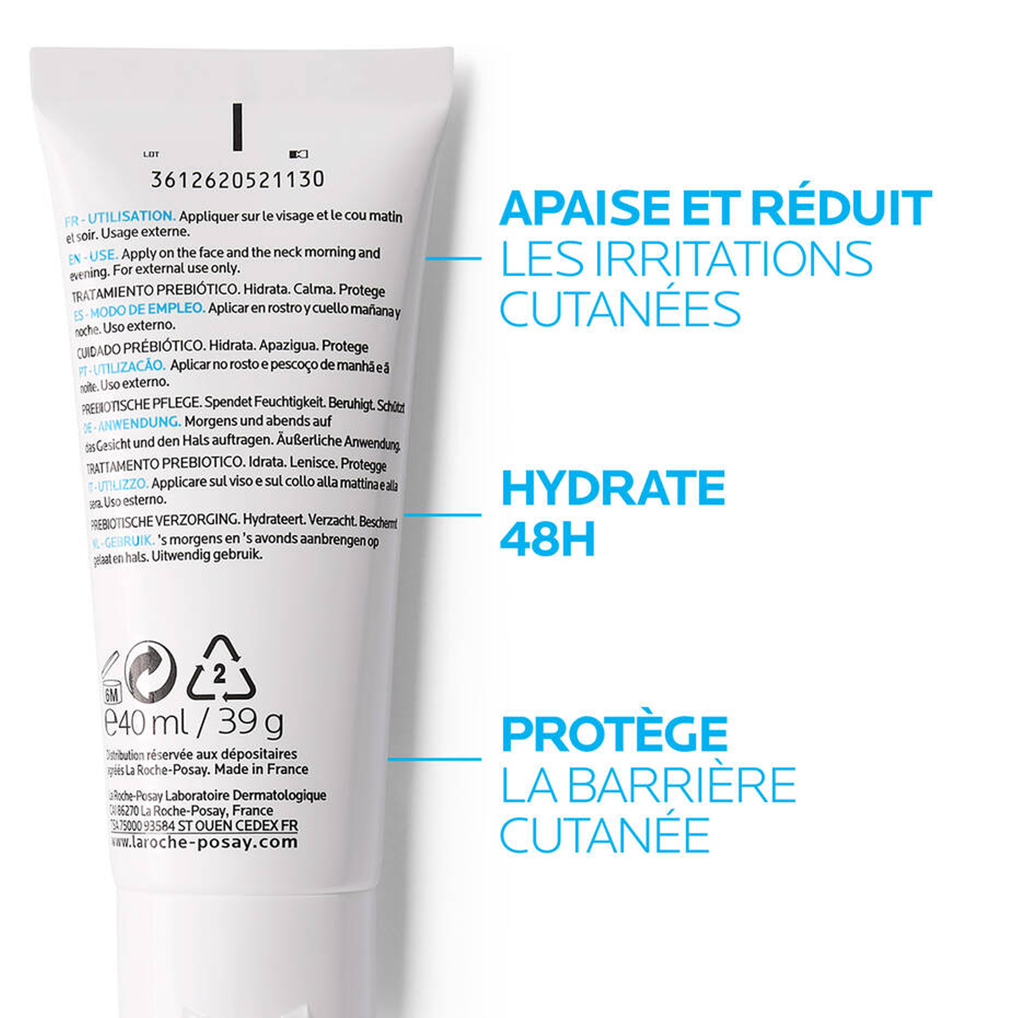 La Roche-Posay – Toleriane Sensitive Crème Hydratante Apaisante (40 ml)