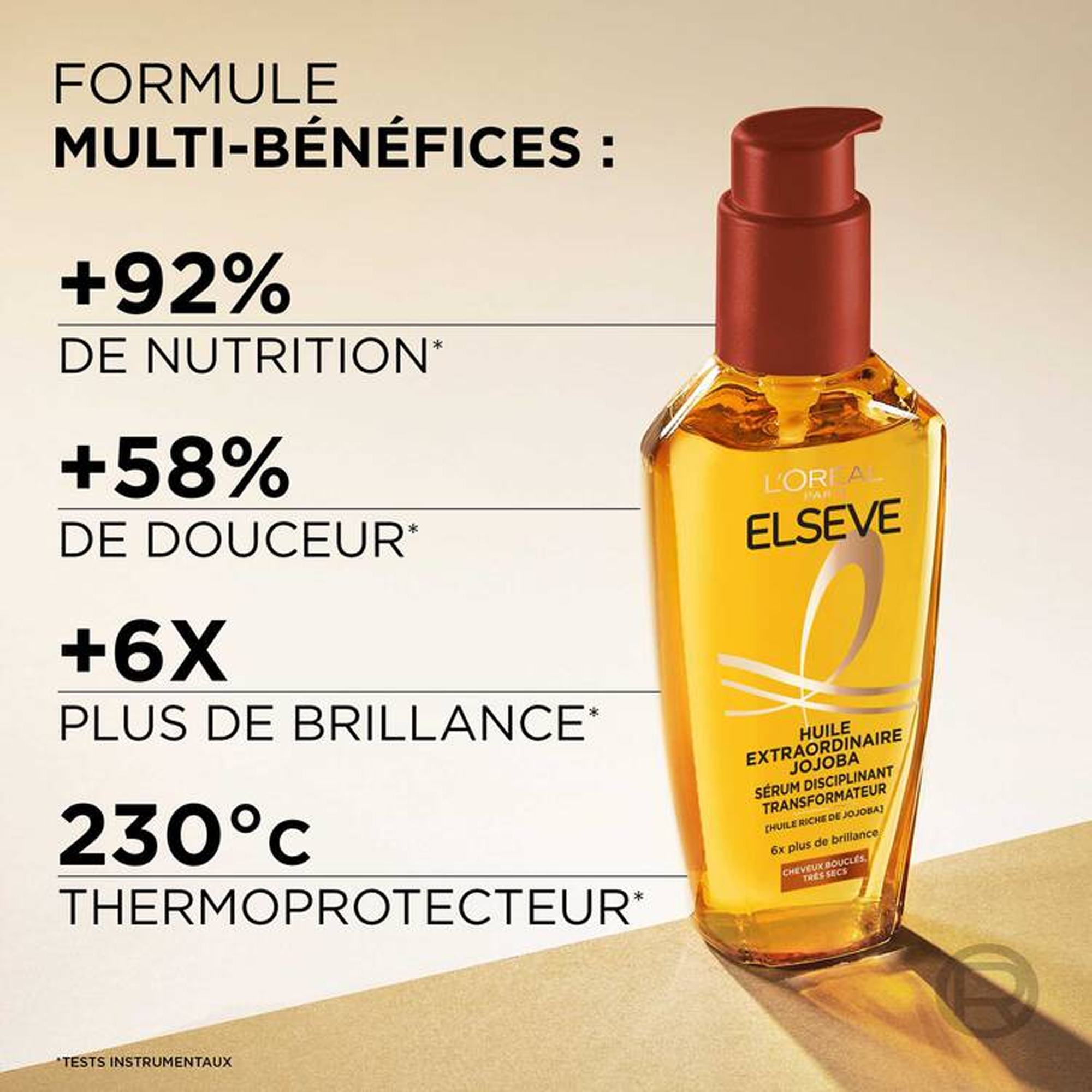 Elseve Huile Extraordinaire Cheveux Très Secs ou Frisés
