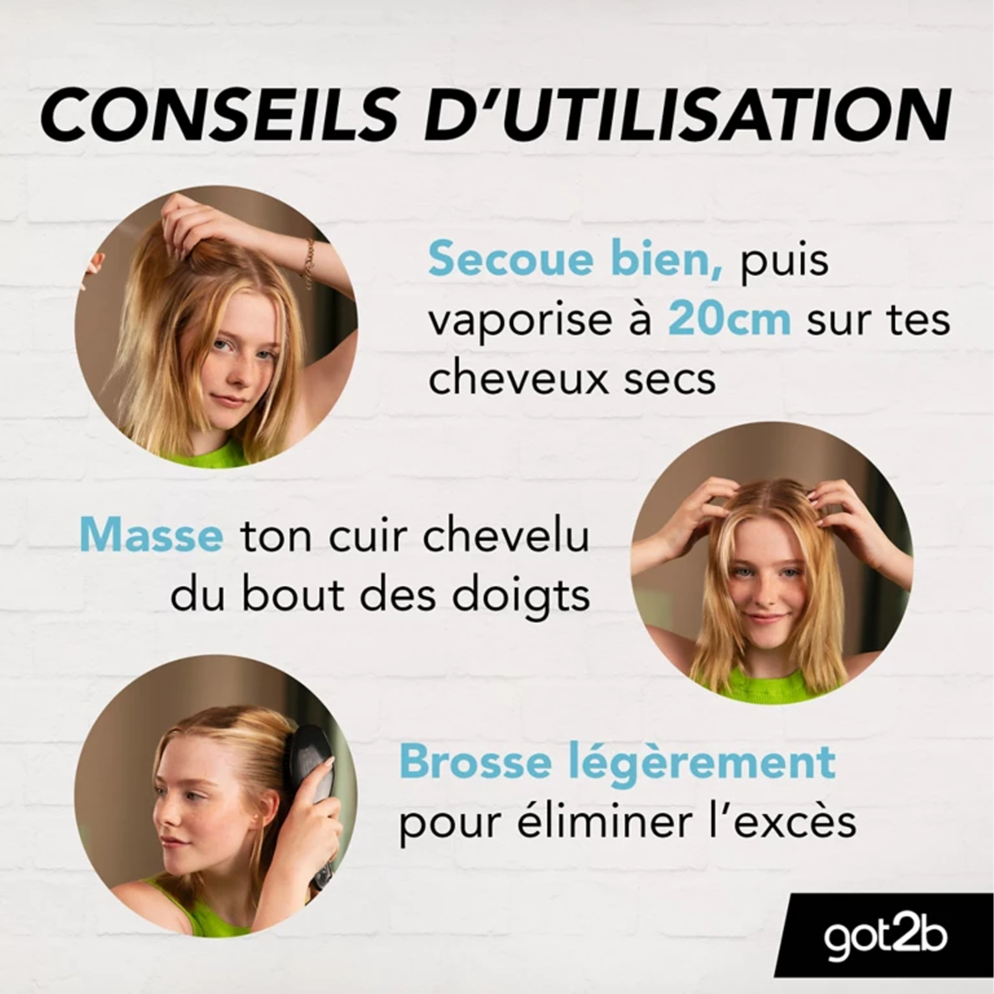 got2b Shampooing Sec Volume Extra – Cheveux Frais & Volume Instantané