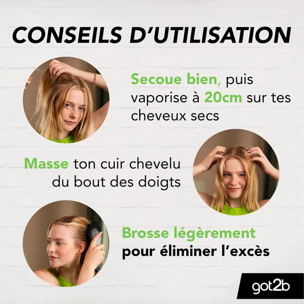 got2b Shampooing Sec Fraîcheur Extra – Cheveux Frais & Propres Instantanément
