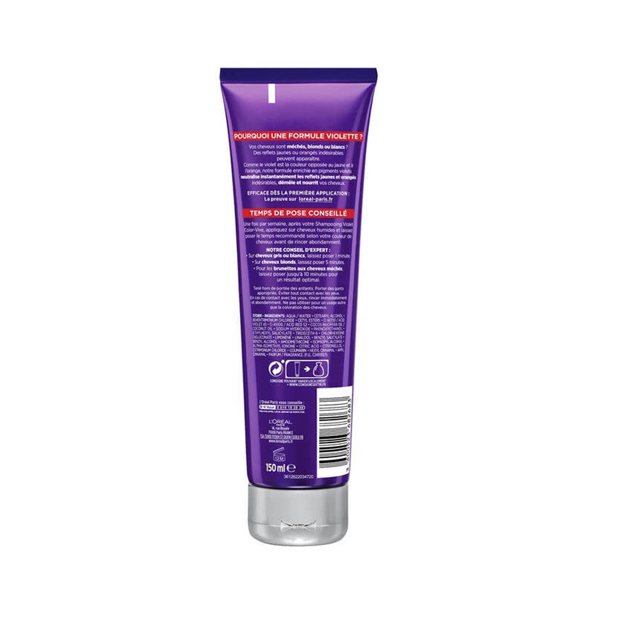 Elseve Masque Violet Démêlant Déjaunisseur