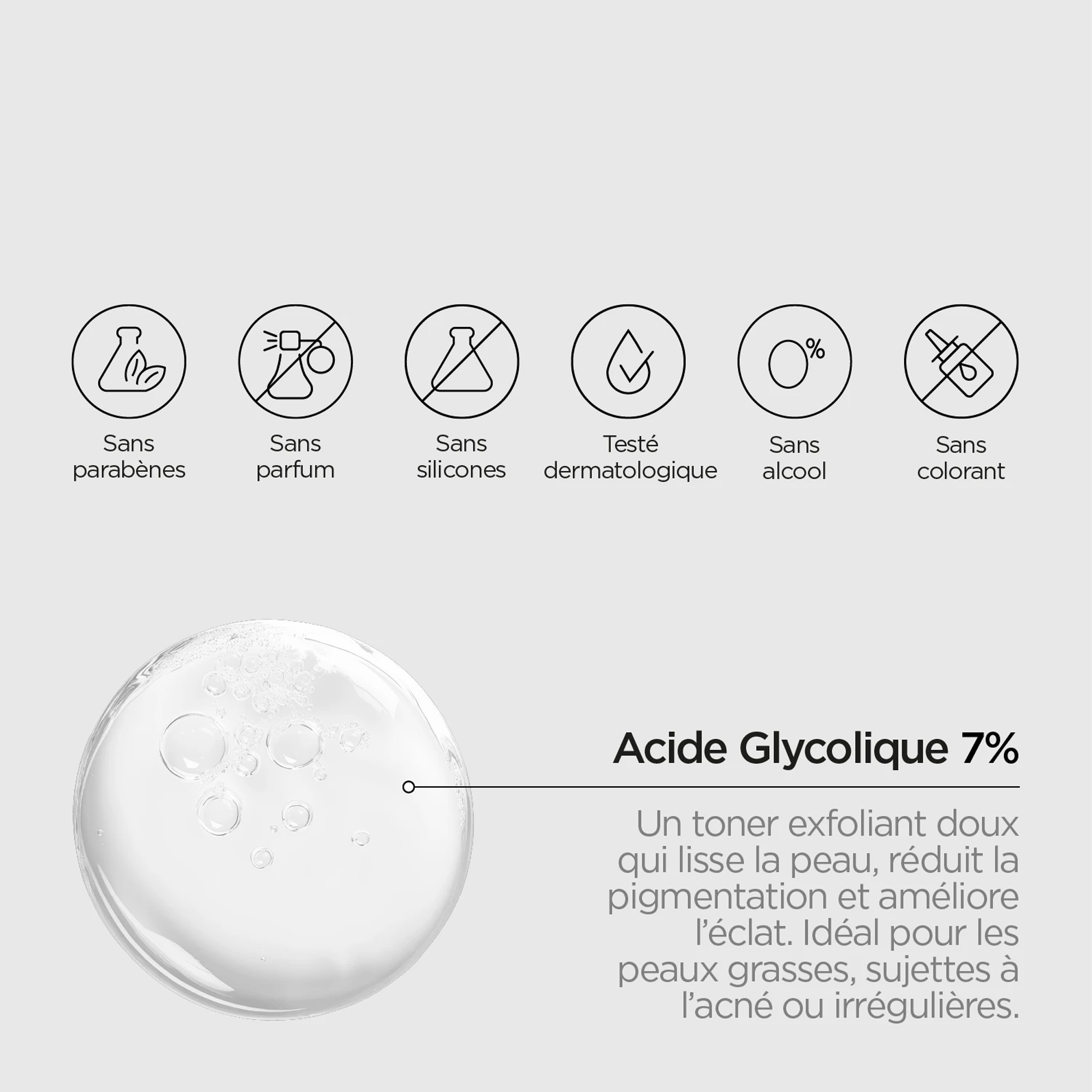 REVOX B77 JUST Glycolic Acid 7% – Tonique Exfoliant Éclat