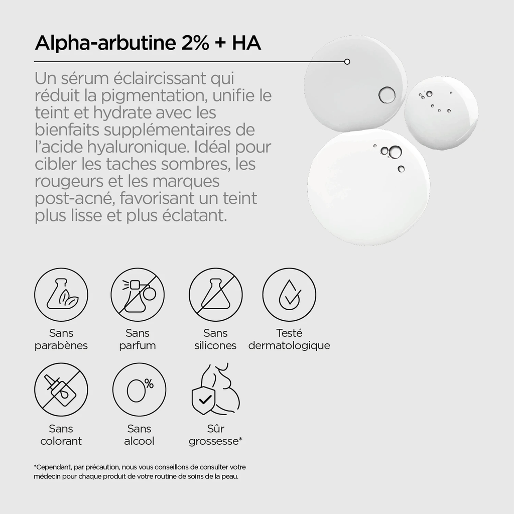 REVOX B77 JUST Alpha Arbutin 2% + HA – Sérum Anti-Taches & Éclat